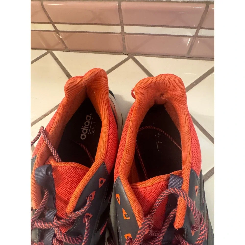 Adidas Trail Running Shoes Mens Size 13 US Gray Red‎ Outdoors Athletic Sneakers